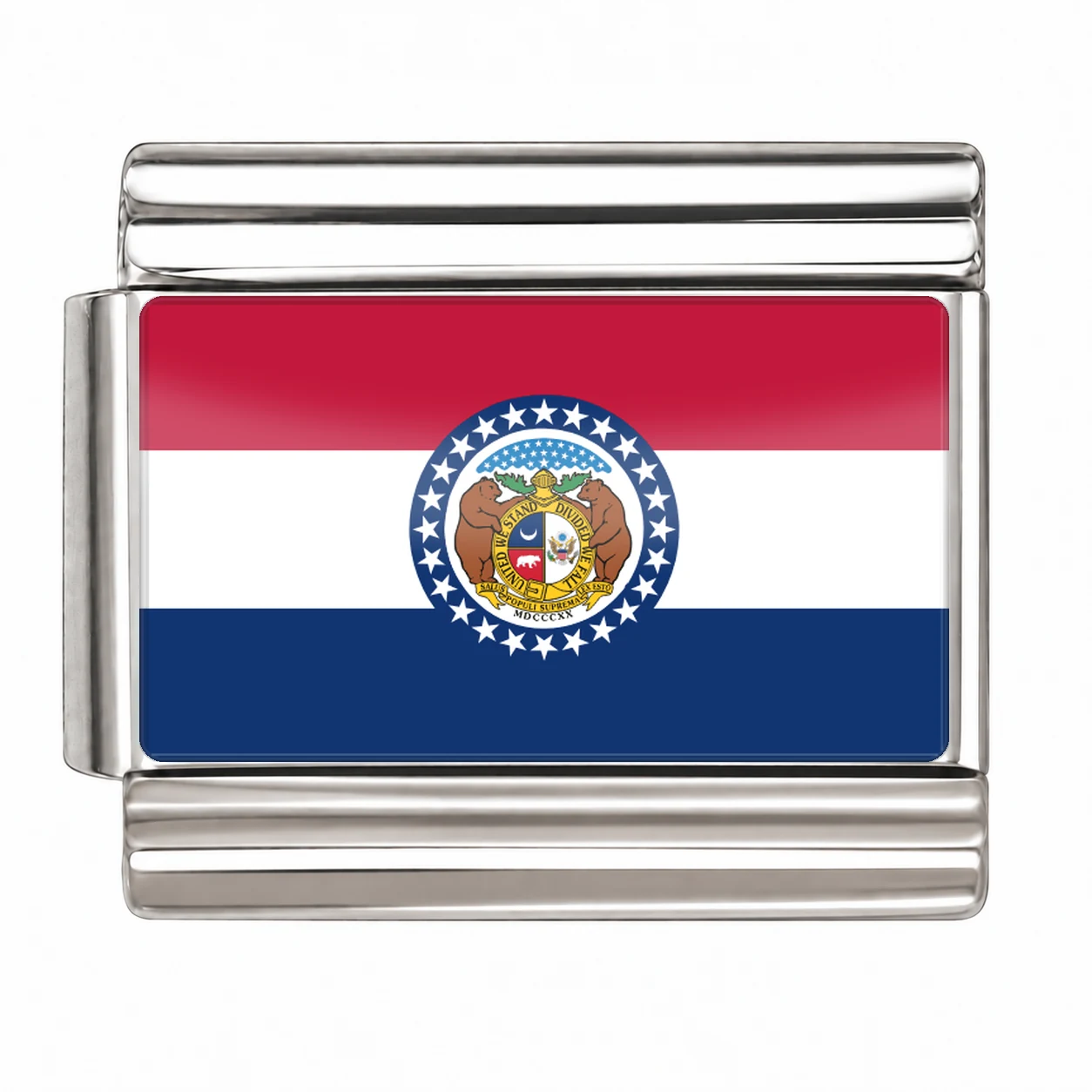 Missouri State Flag for - Silver