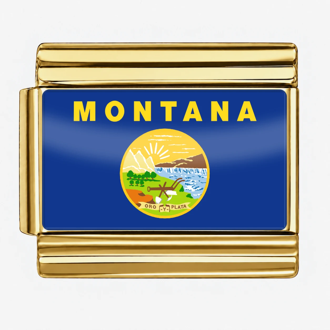 Montana State Flag for - Gold