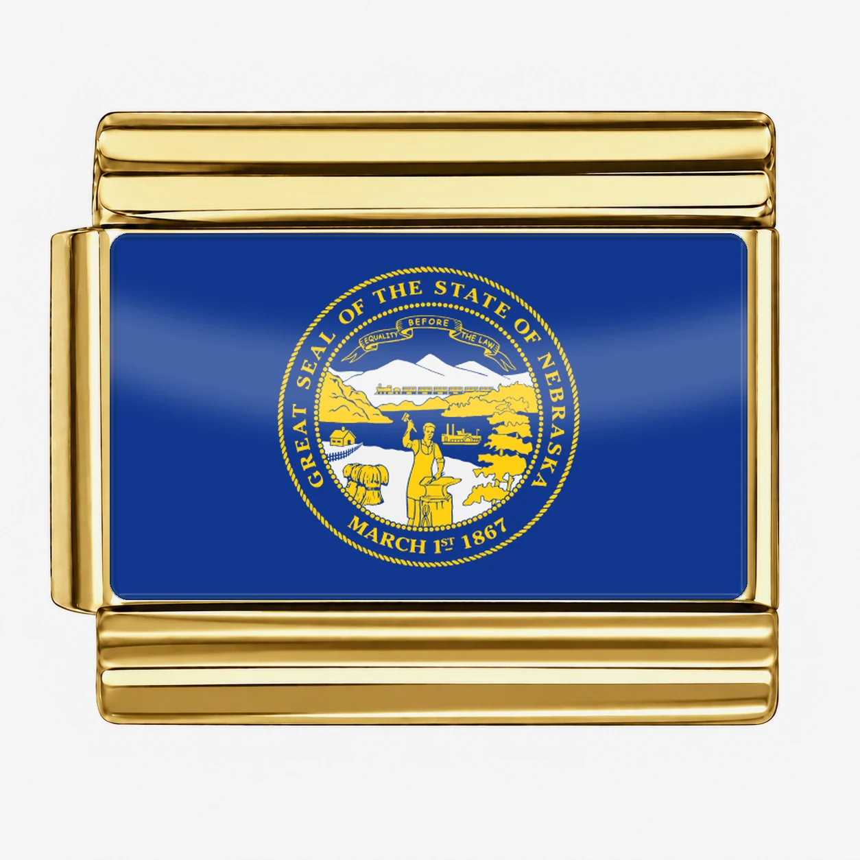 Nebraska State Flag for - Gold