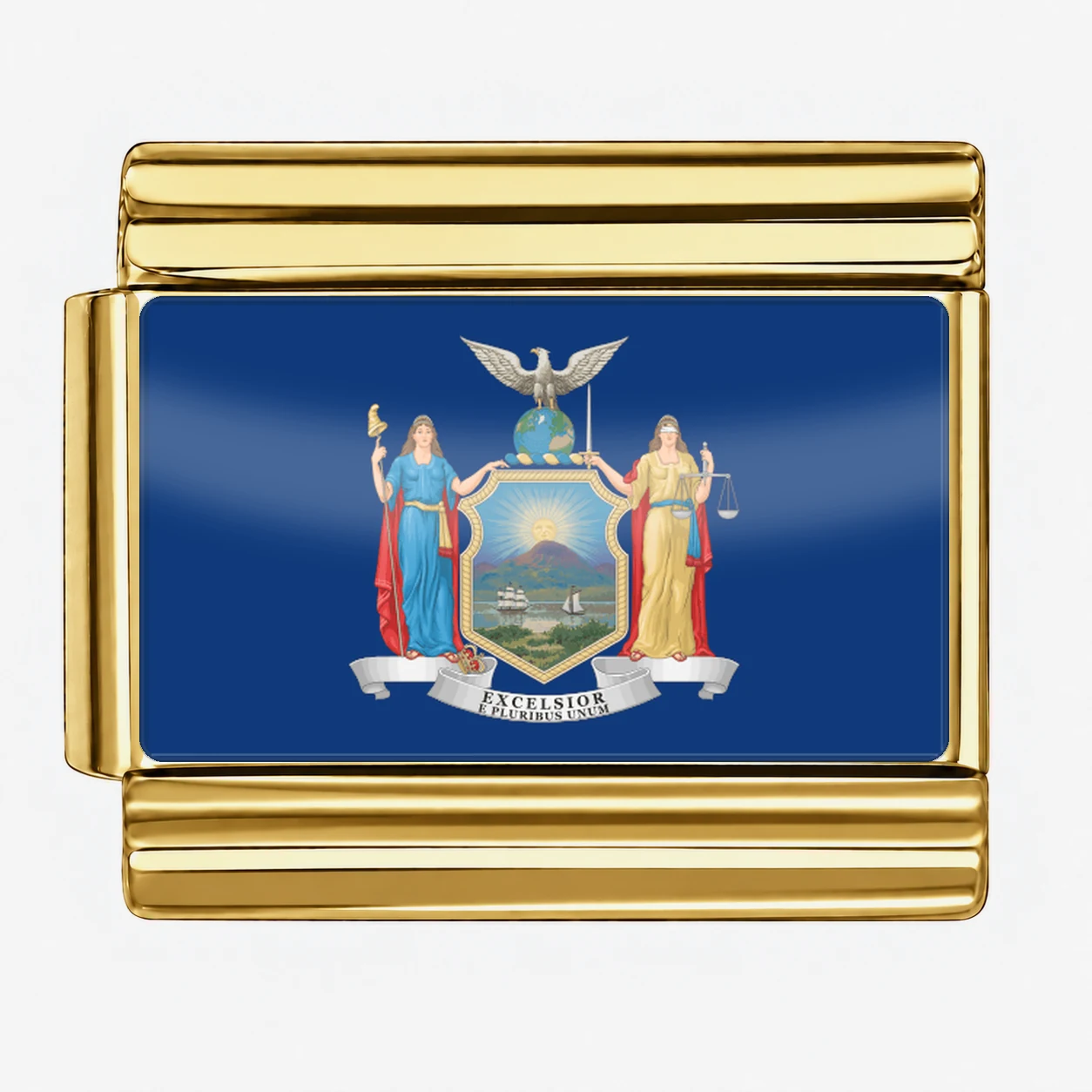 New York State Flag for - Gold