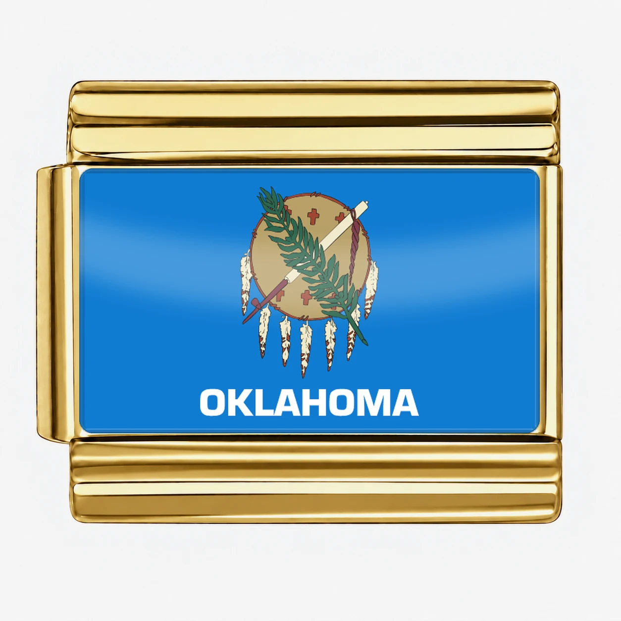 Oklahoma State Flag for - Gold