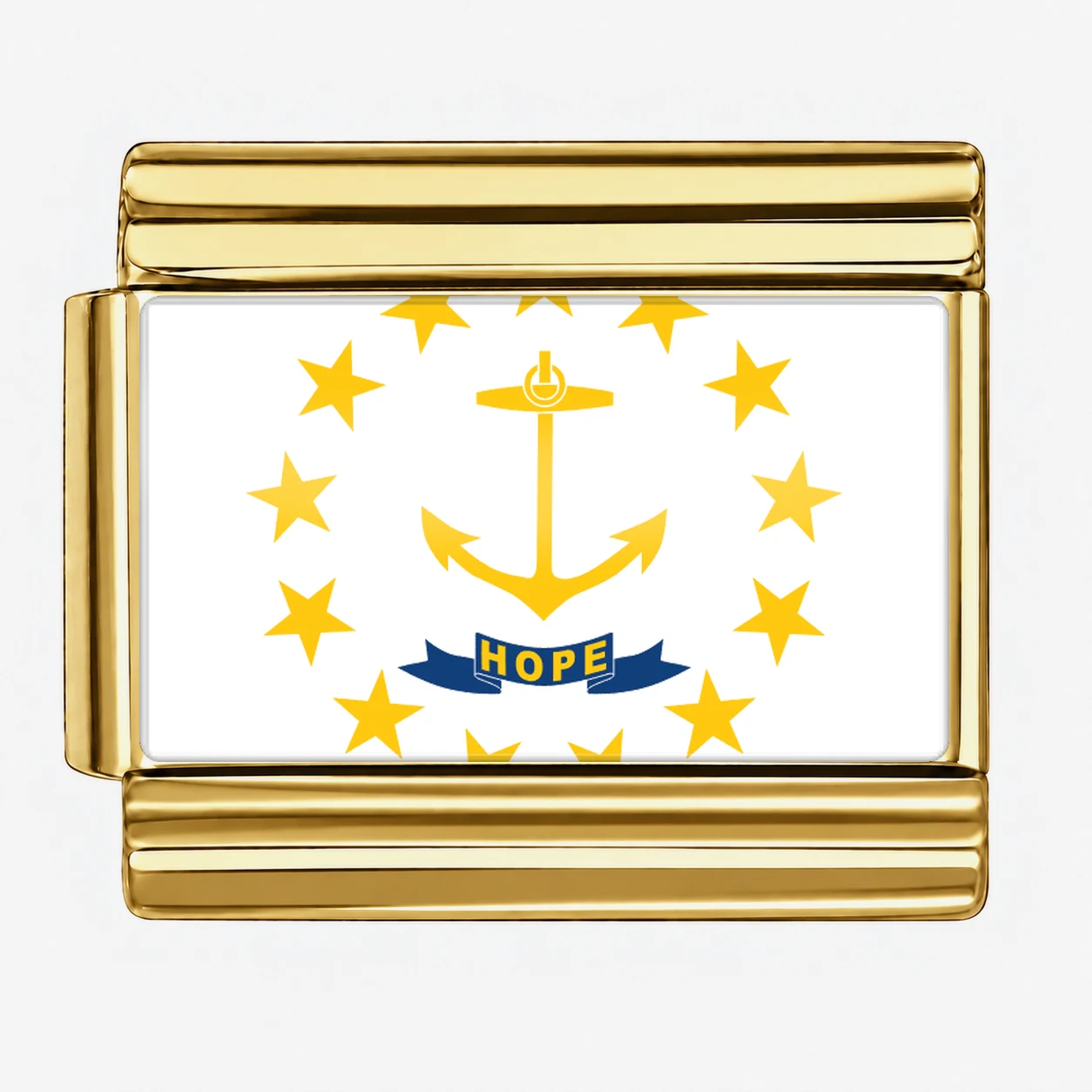 Rhode Island State Flag for - Gold