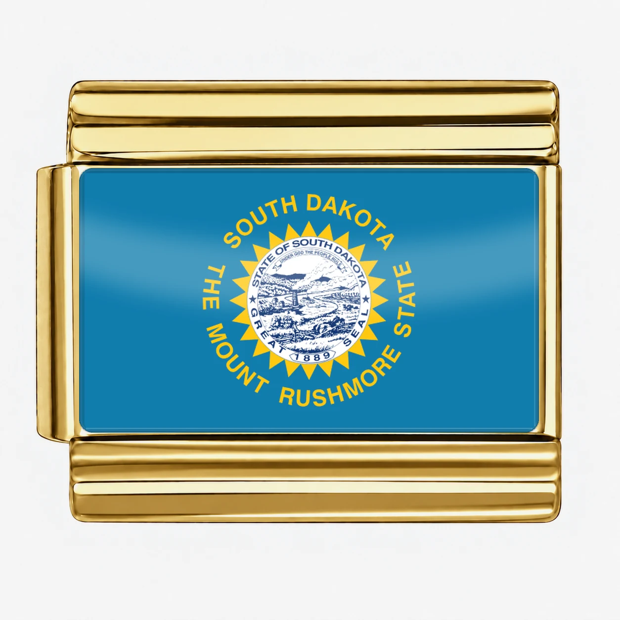 South Dakota State Flag for - Gold