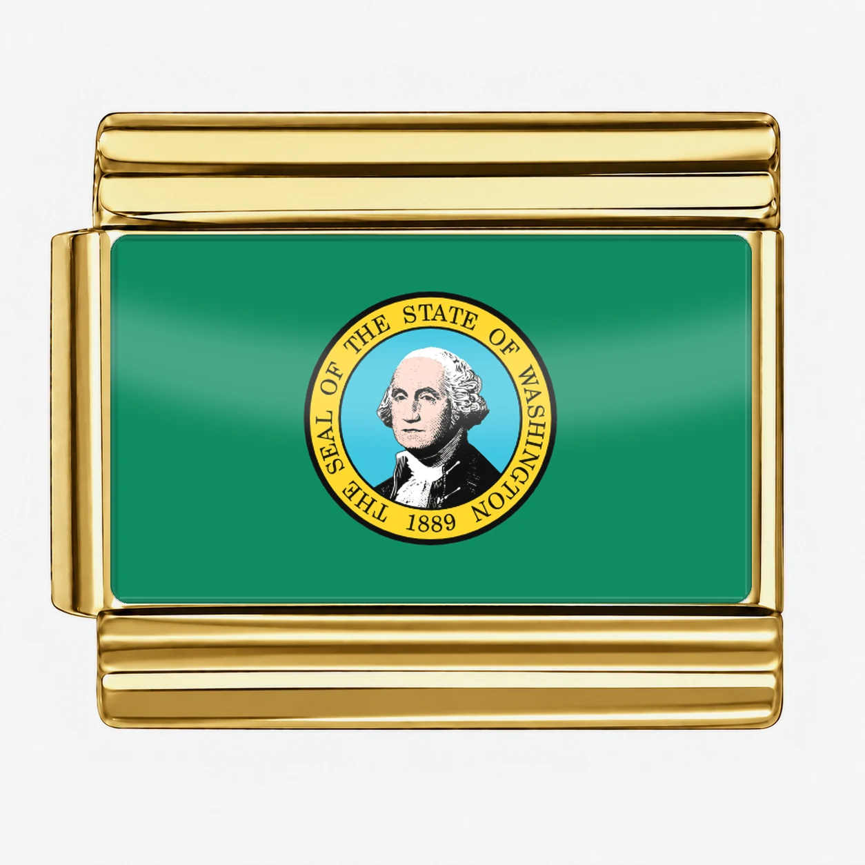 Washington State Flag for - Gold