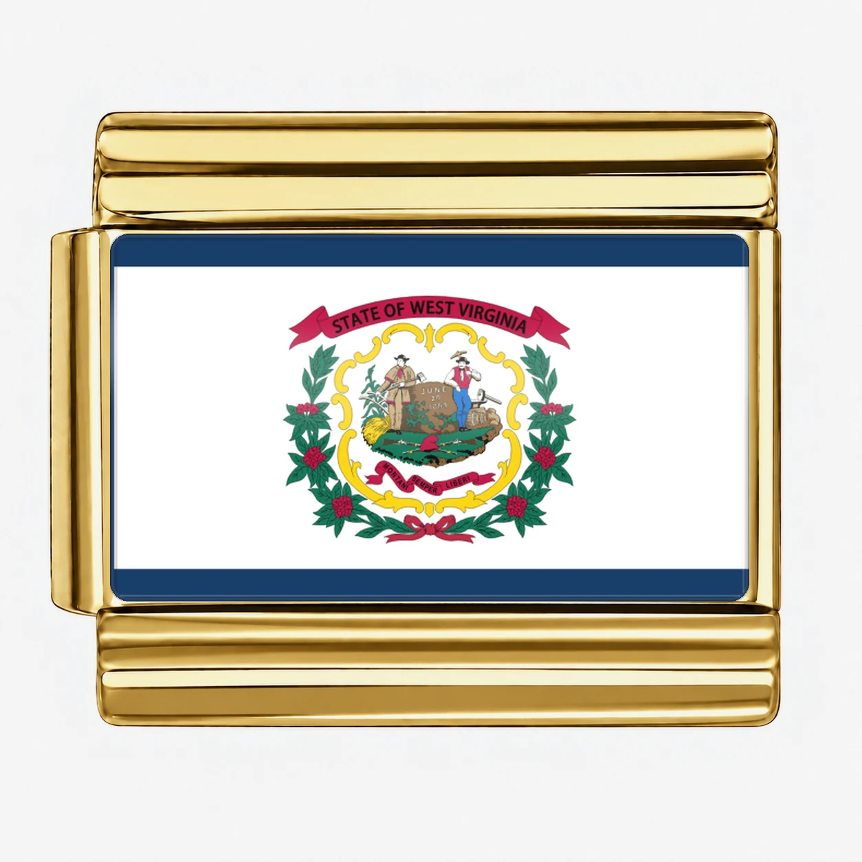 West Virginia State Flag for - Gold