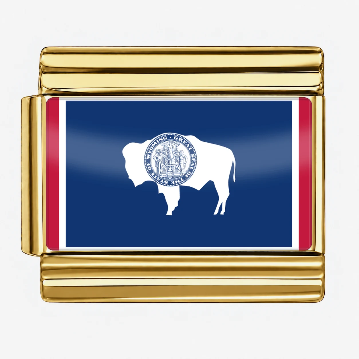 Wyoming State Flag for - Gold