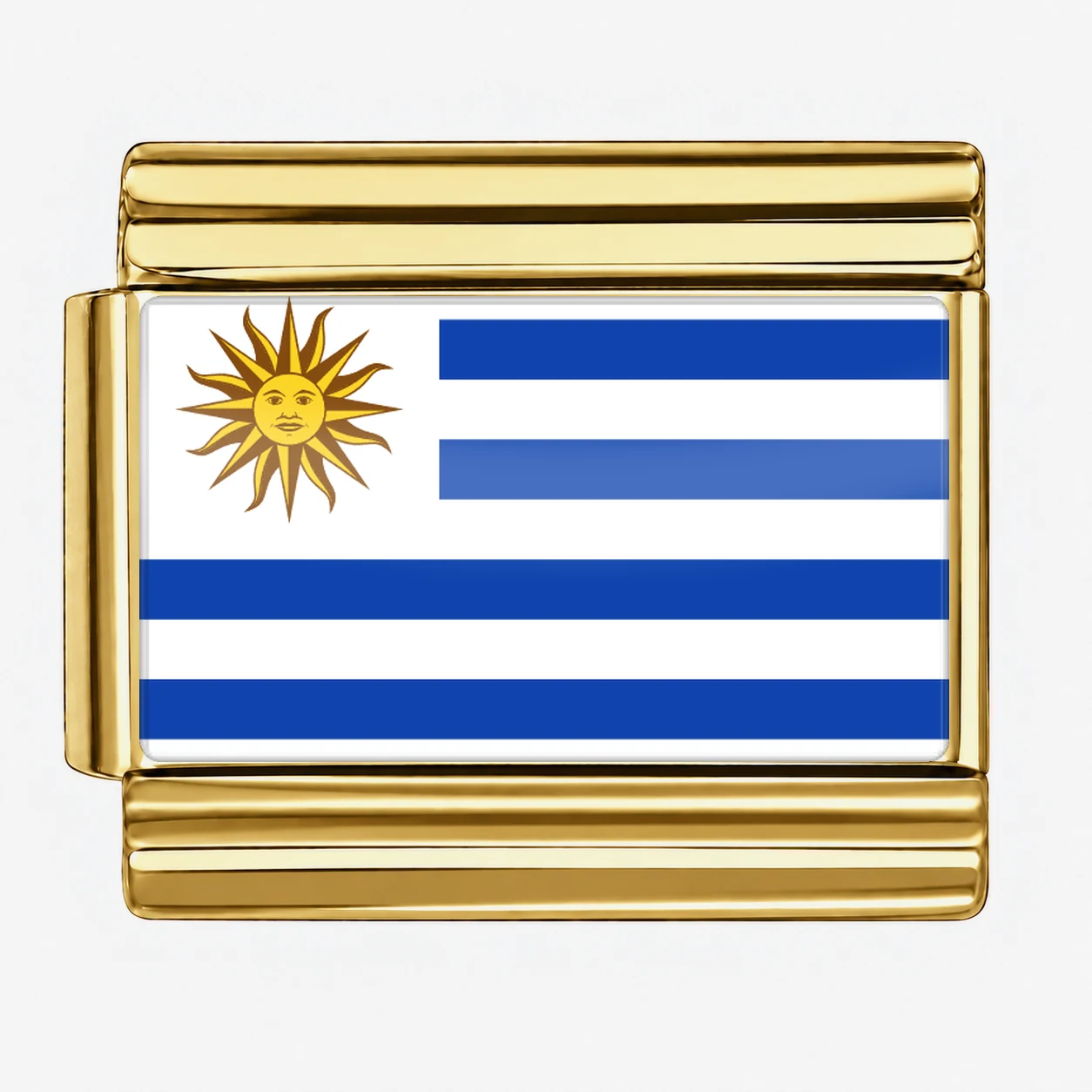 Uruguay Flag - Gold