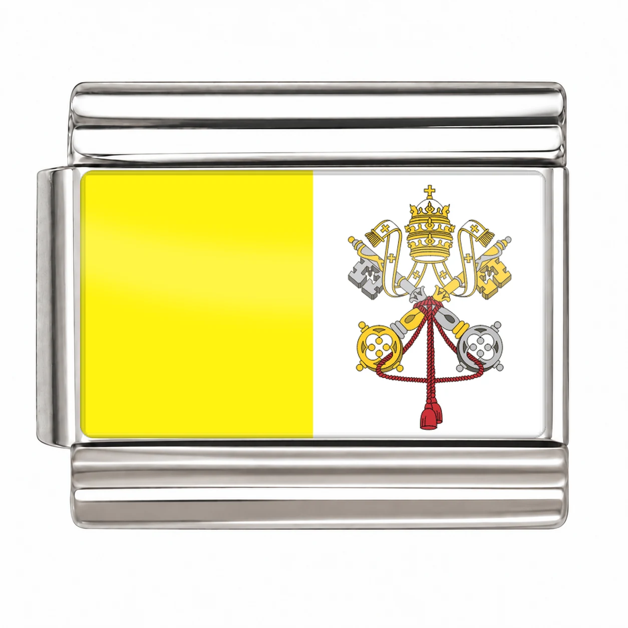 Vatican City (Holy See) Flag - Silver