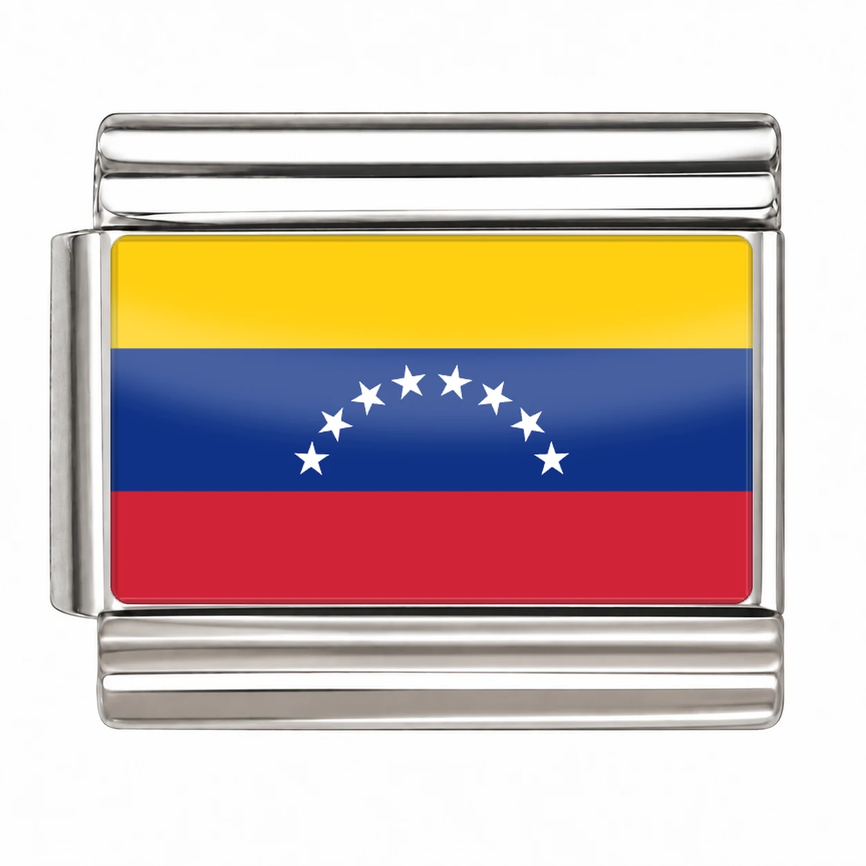 Venezuela Flag - Silver