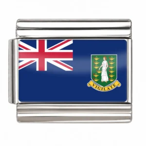 British Virgin Islands Flag - Silver