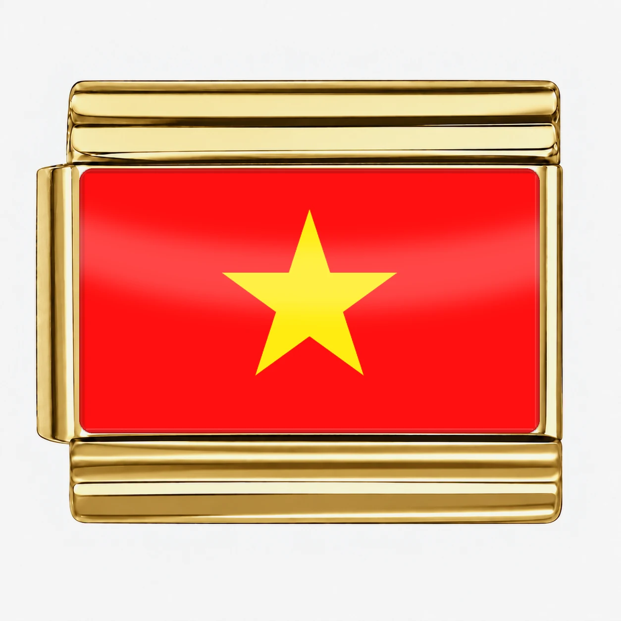 Vietnam Flag - Gold