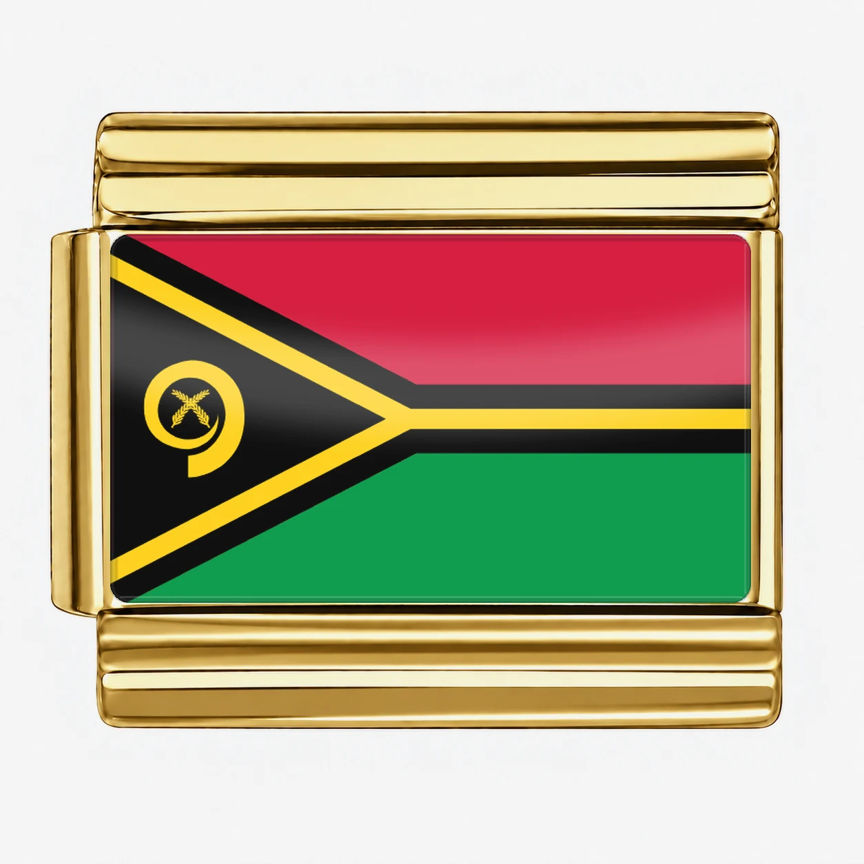 Vanuatu Flag - Gold