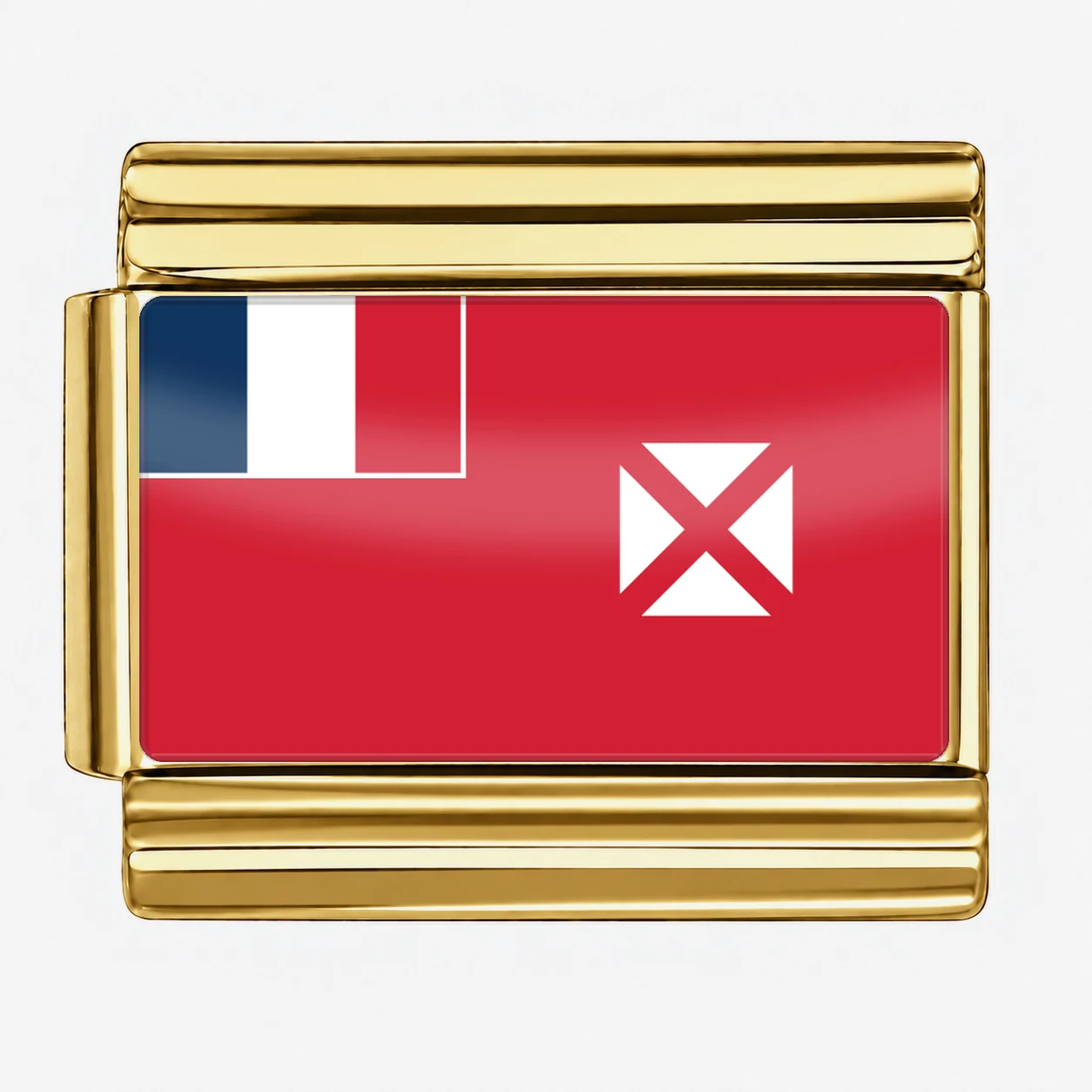 Wallis and Futuna Flag - Gold