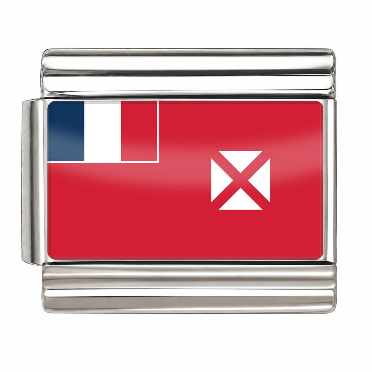Wallis and Futuna Flag - Silver
