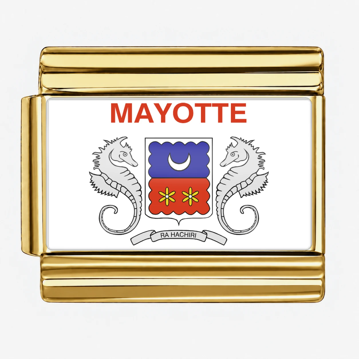 Mayotte Flag - Gold