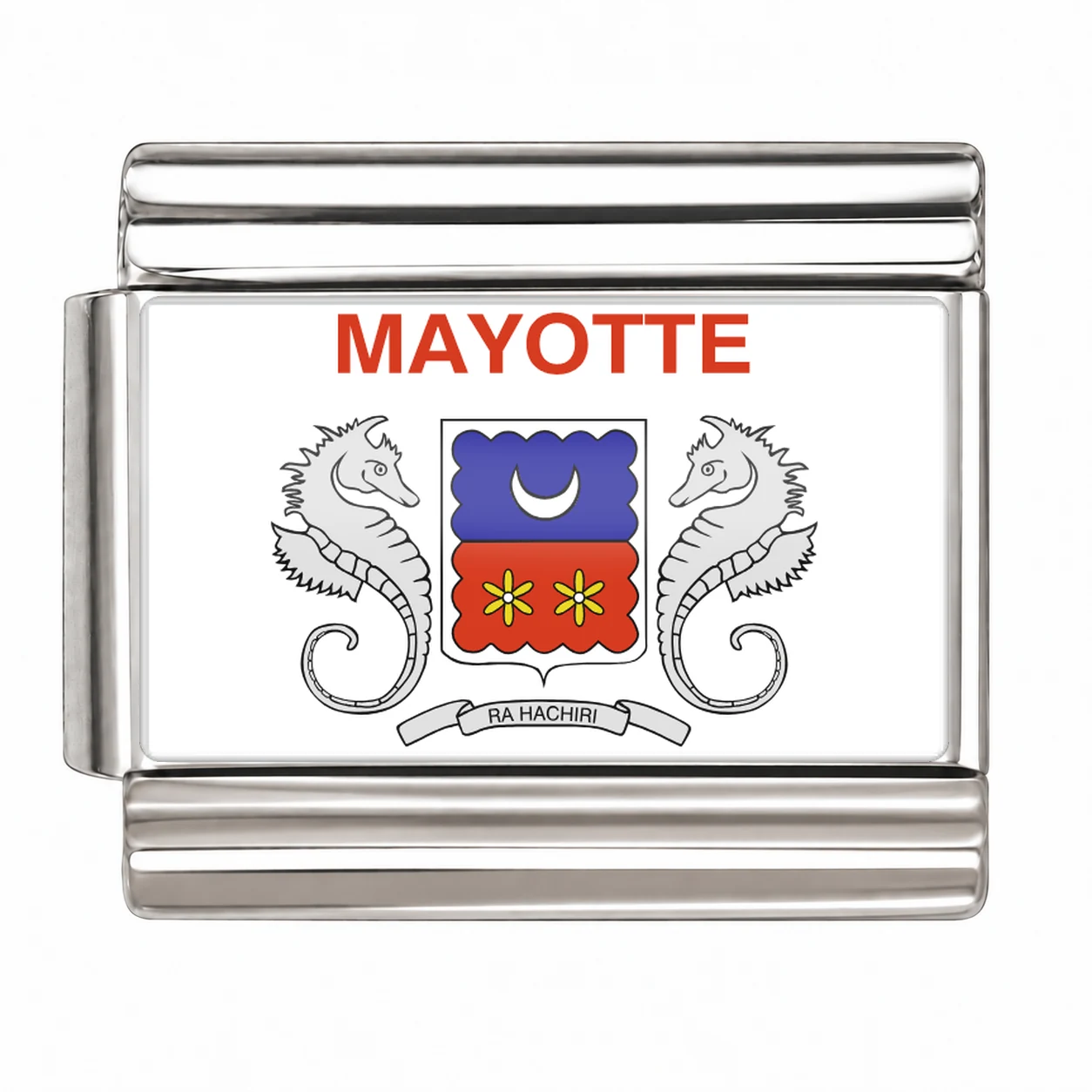 Mayotte Flag - Silver